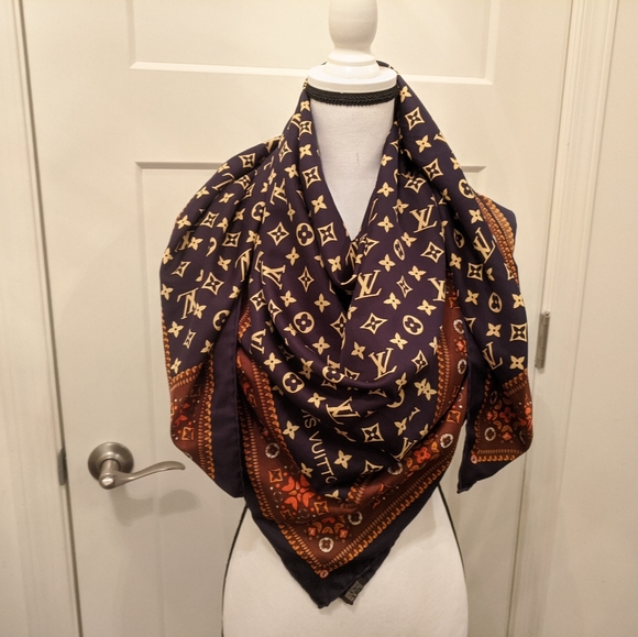 Louis Vuitton Accessories - Authentic Louis Vuitton 100% silk scarf/wrap